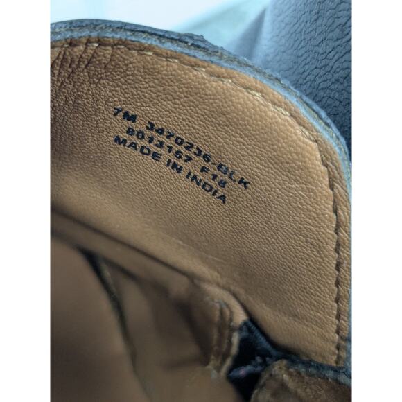 Frye Elyssa Shootie Black 7M Style 3470236 Leather Pull On Booties Ankle Boots - Picture 5 of 14